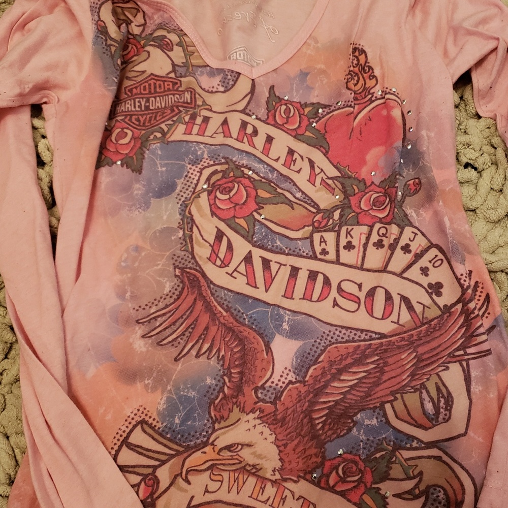 Harley DAVIDSON womens long sleeve tee